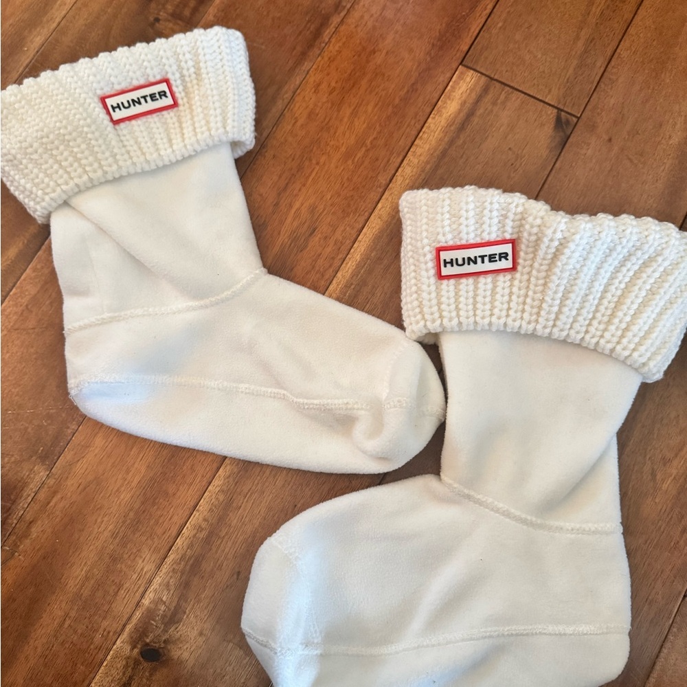 Hunter Ivory Knit Boot Socks